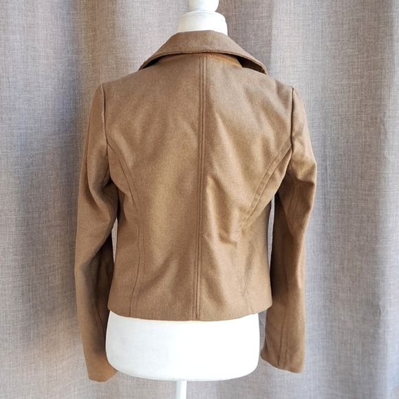 Gap Women's Small Classic Tan Beige Wool Coat Jacket Size S EUC - Picture 6 of 14